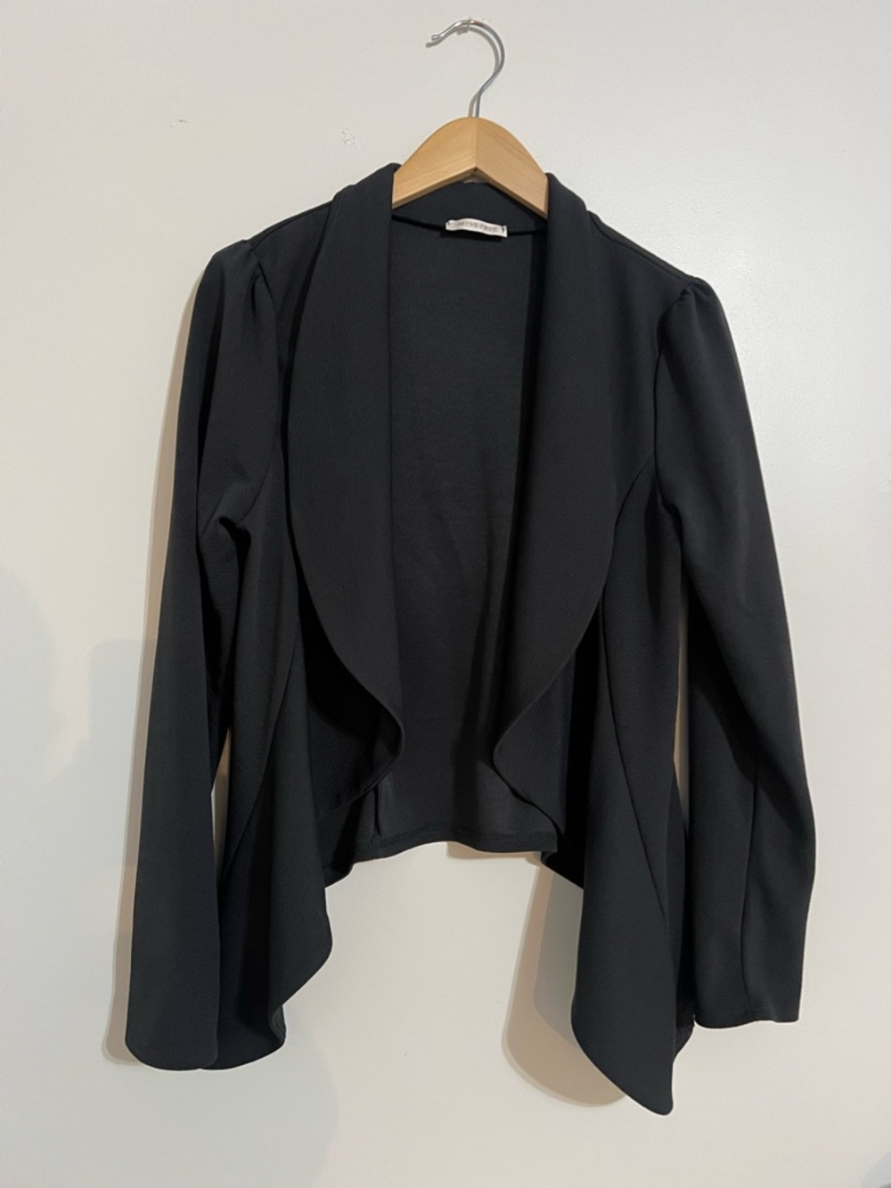 Women’s Dark Gray Drape-Front Jacket